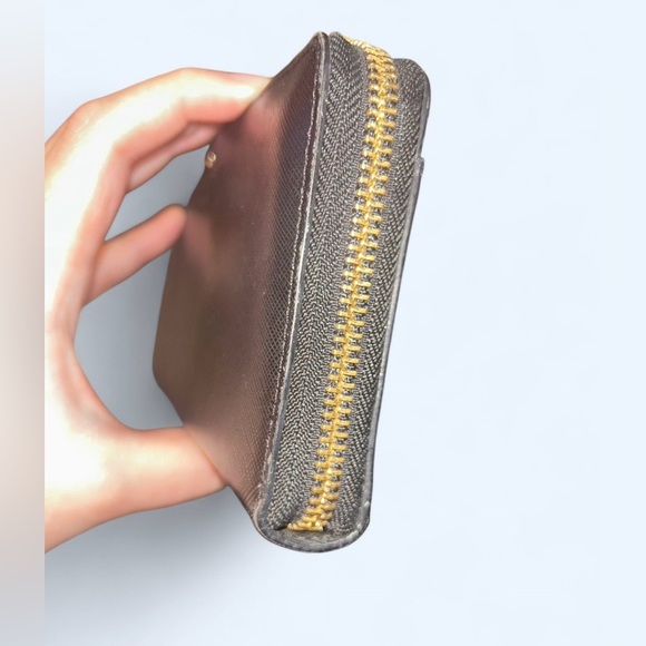 Kate Spade Classic Black Spencer Zip Around Wallet Saffiano Leather - Picture 3 of 9